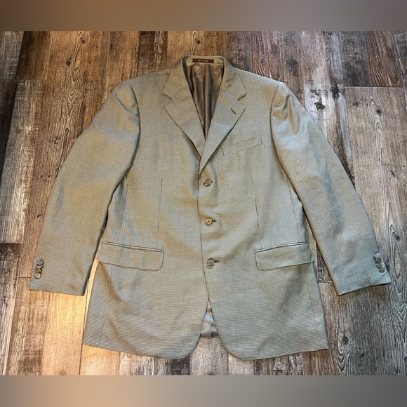 Ermenegildo Zegna Wool and Silk Blend Blazer Jacket Size 54 - Picture 1 of 7